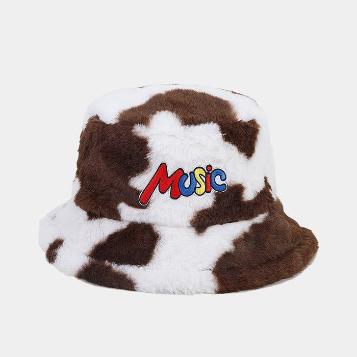 Wholesale Cow Pattern Letter Bucket Hat JDC-FH-LvY046