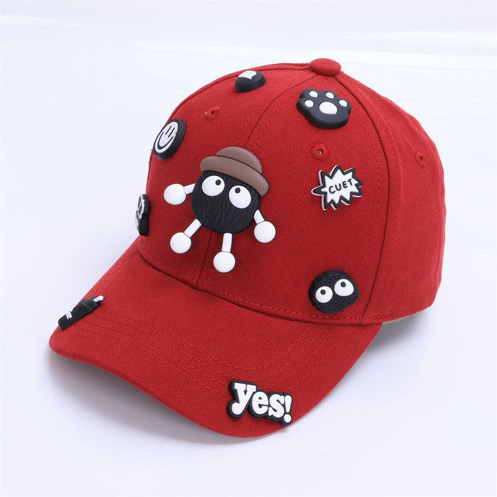 Wholesale Cute Baby Baseball Cap Coal Ball Design Fashion Hip Hop Hat For Kids Boys Girls