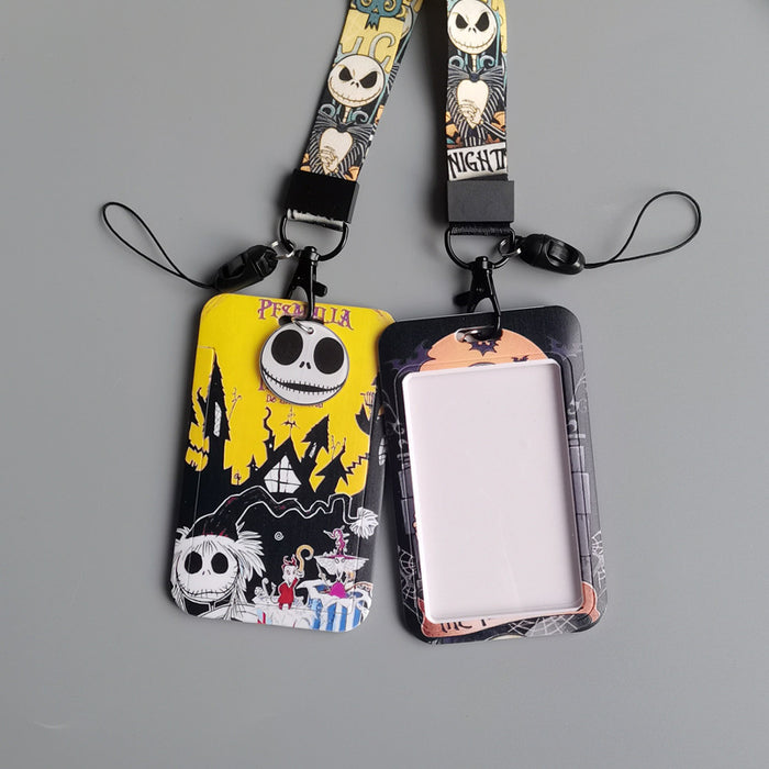 Wholesale  Cartoon Anime Phone Lanyard Card Holder For Students Bus Pass ID Badge Everyday Accessory