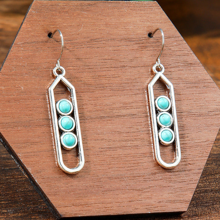 Wholesale Bohemian Vintage Drop Alloy Earrings Women' s Fashion Jewelry Accessory MOQ≥2