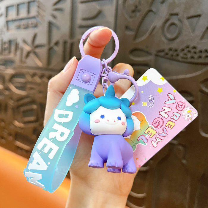 Wholesale Gradient Unicorn Keychain