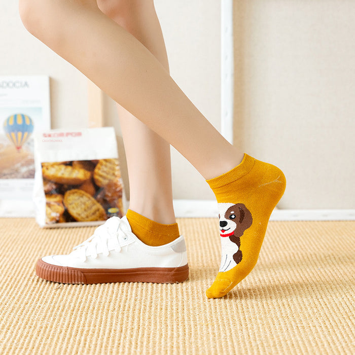 Wholesale Socks straight board boat socks cartoon cotton short socks