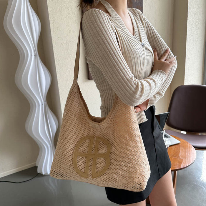 Wholesale Simple and stylish one shoulder new style fashionable large capacity tote bag retro casual commuting bag