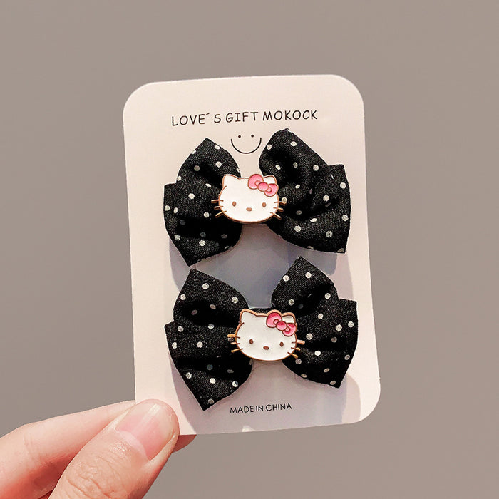 Wholesale Fabric Hairpin Bow Hair Clip Sweet Side Clip Bangs Hair Accessory