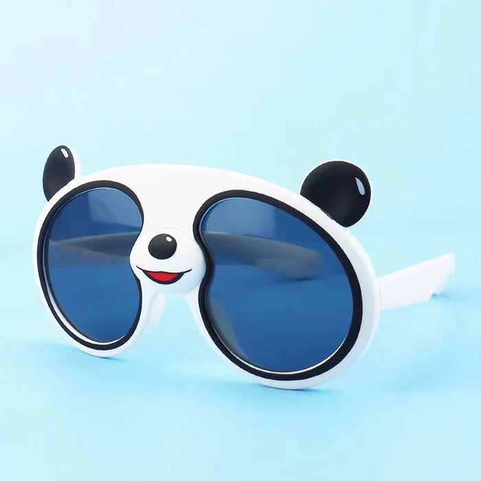 Wholesale Cartoon Panda Silicone Sunglasses Children's Outdoor Polarized Sunglasses Cute Glasses