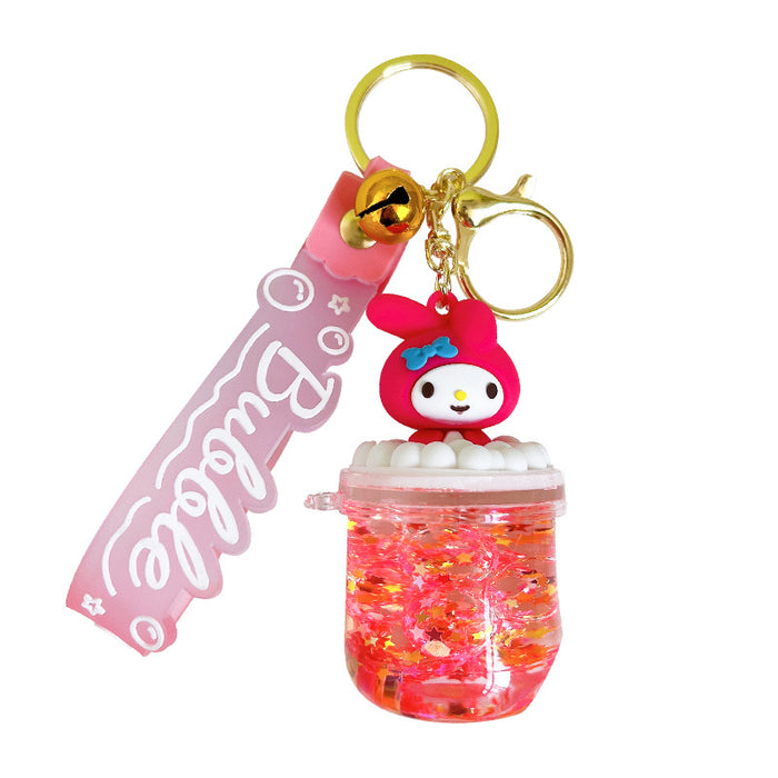 Wholesale Acrylic Quicksand Doll Keychain JDC-KC-YanG033