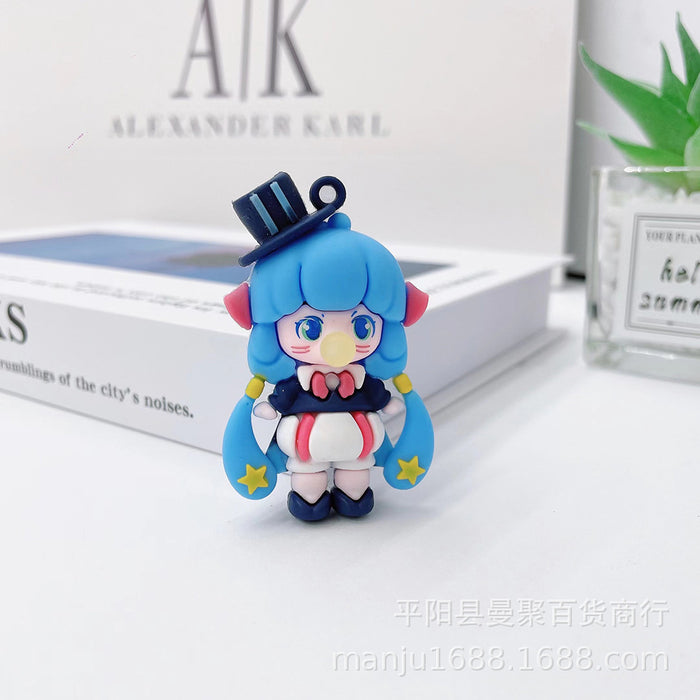 Wholesale  Bubble Blowing Girl Keychain Pendant Bubble  Keychain Bubble Blowing Girl Blind Box Bubble Girl