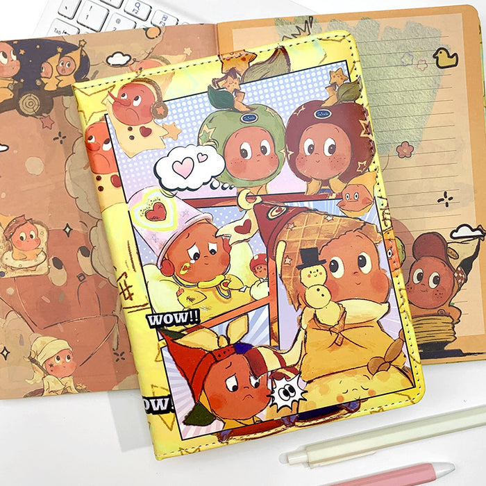 Wholesale 5pcs Cute Cartoon cover A5 Color Page Notebook