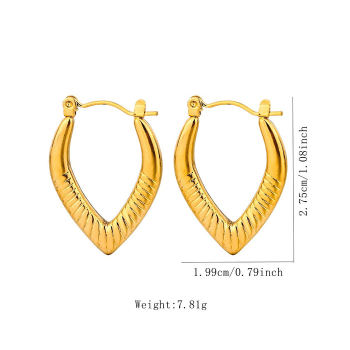 Wholesale Stainless Steel Geometric Earrings Earrings