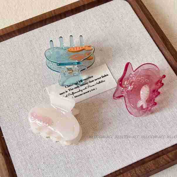 Wholesale Grasp clip, niche design, half zip hair clip, temperament, hair grabbing, shark clip at the back of the head