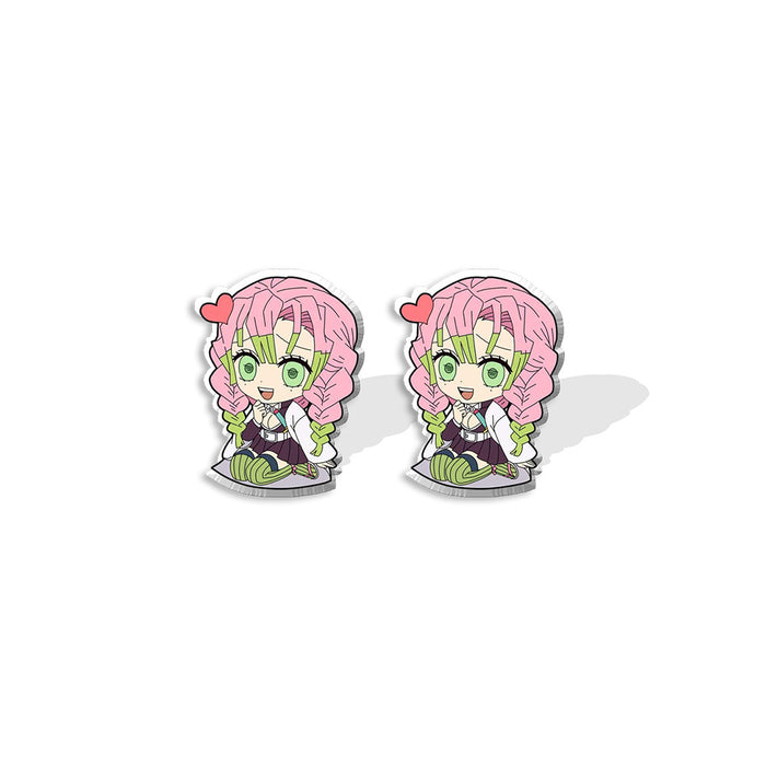 Wholesale  Animation Secondary Acrylic Earrings Animation Heat Shrinkable DIY Handmade Resin Earrings