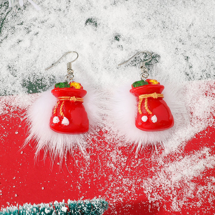 Wholesale Christmas Series Cartoon Cute Acrylic Earrings JDC-ES-JunJie006