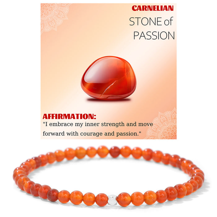 Wholesale 4mm stone bead bracelet with color retaining silver beads tiger' s eye and volcanic stone beads