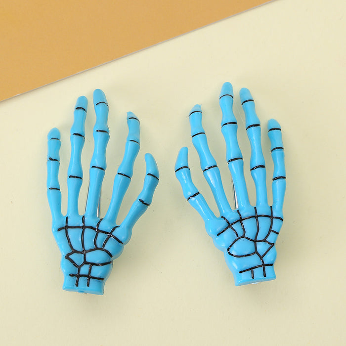 Wholesale  Ghost Hand Hair Clip Red Gothic Side Clip Women S Fashion Accessory Boutique Resale Gift