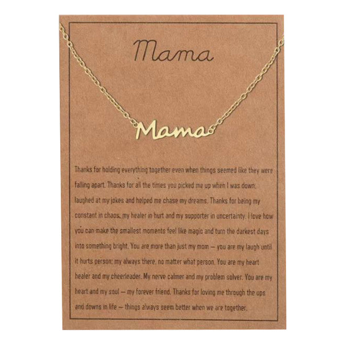 Wholesale Music necklace, stainless steel, gold letters, titanium steel pendant necklace