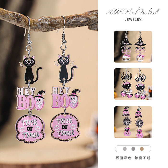 Wholesale  Civet Cat Ghost Earrings Acrylic Earrings