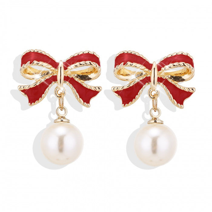 Wholesale New s925 silver needle drop oil  earrings pearl earrings