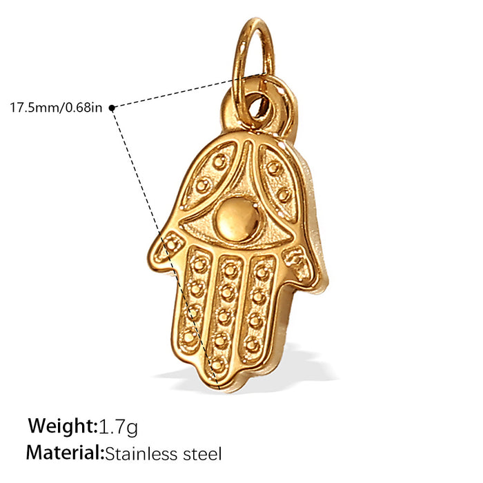Wholesale DIY Stainless Steel Gold-Plated Necklace Pendant Accessories