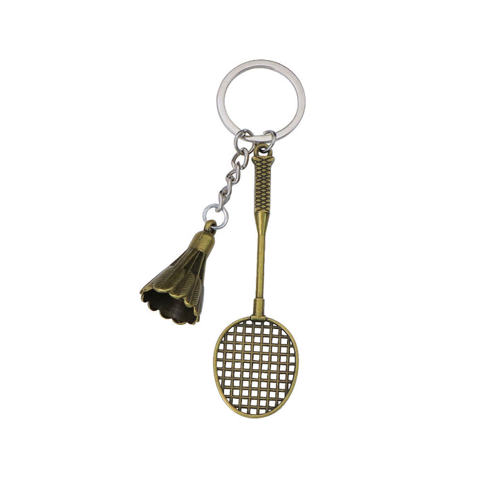 Wholesale Simulated Badminton Keychain Pendant Sports Souvenir Bag Pendant