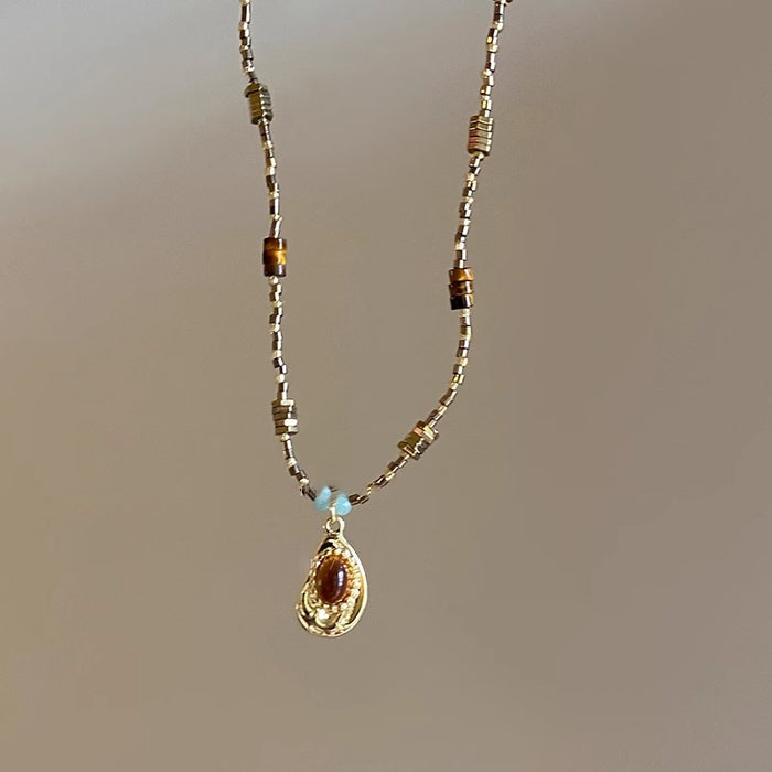 Wholesale Bead stacking necklace sweater chain