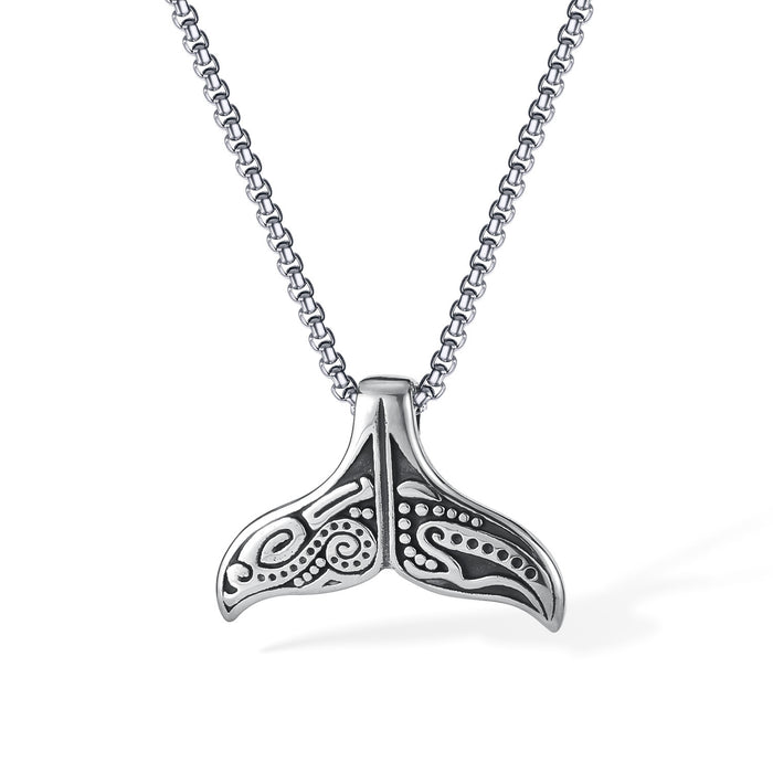 Wholesale Stainless steel necklace, creative trend, retro style