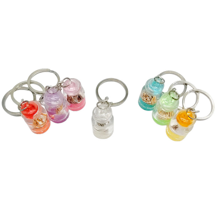 Wholesale Acrylic Bottle Conch Luminous Drift Bottle Keychain JDC-KC-TYS016