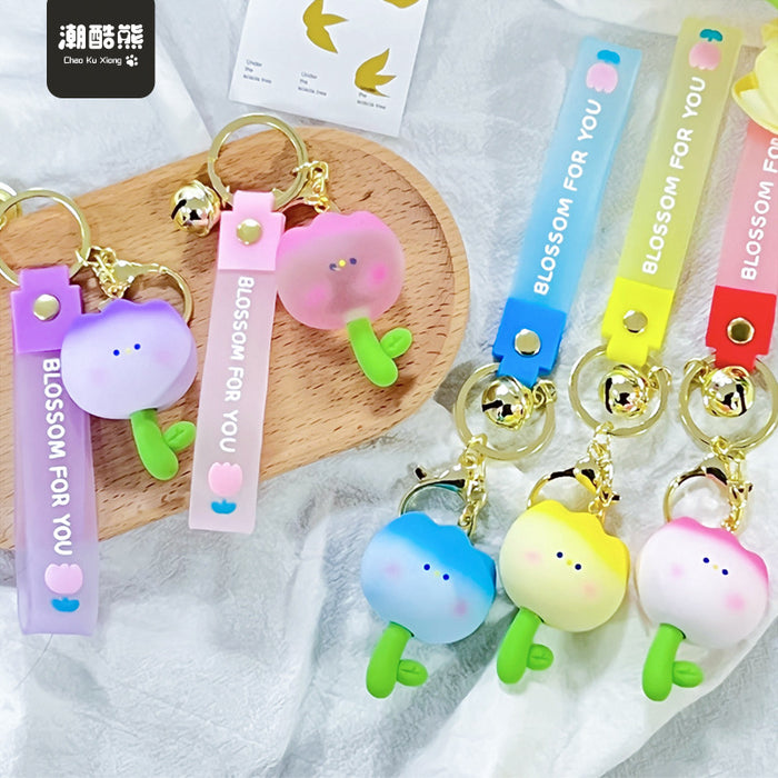 Llavero de tulipán de resina al por mayor JDC-KC-CHAOHE003