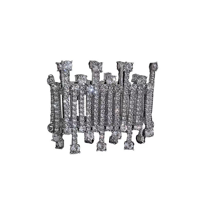 Wholesale Full diamond exaggerated bracelet, niche design, versatile bracelet temperament, personalized bracelet accessory