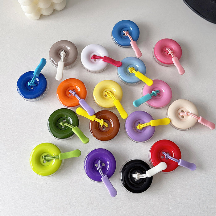 Wholesale Plastic 3D Button Retractable Phone Stand Accessory