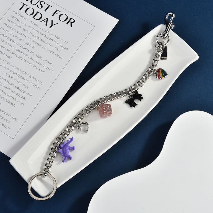 Wholesale Trendy Butterfly Bag Pendant Chain Metal Fashion Accessory