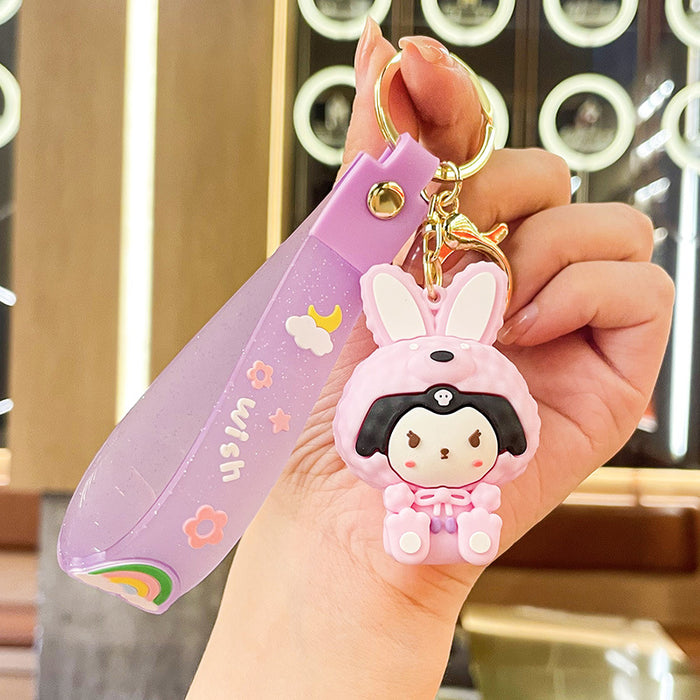 Wholesale Cartoon Doll Silicone Keychain JDC-KC-Benxin032