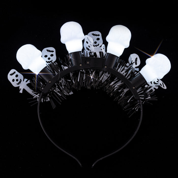 Wholesale of New Halloween Ghost LED Luminous Hair Bands JDC-HD-ChuanS003