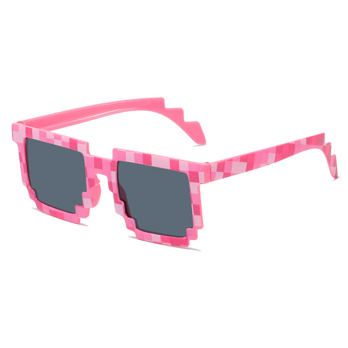 Wholesale Funny Building Block Mosaic PC Sunglasses JDC-SG-Dit002