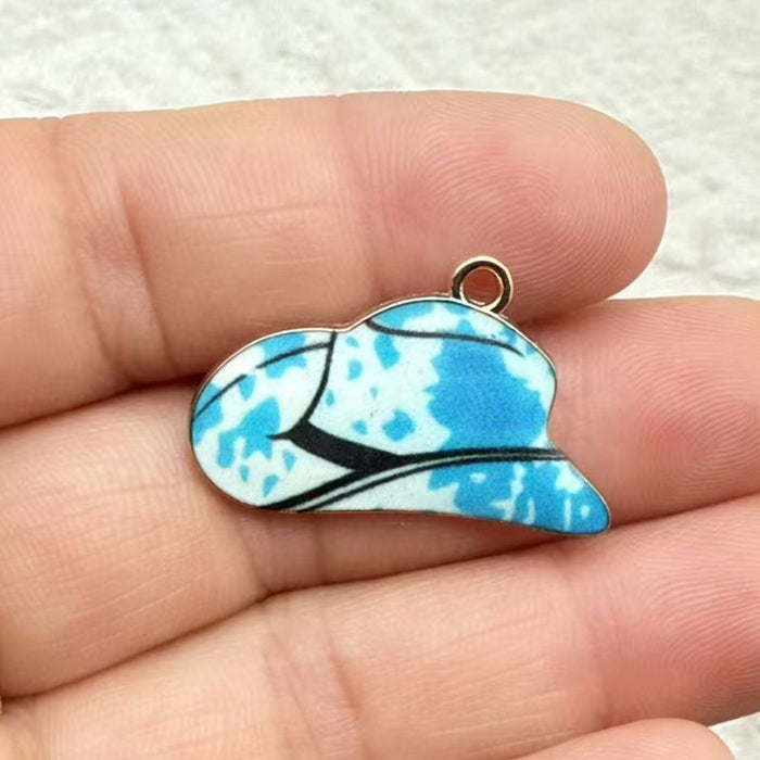 Wholesale 10pcs Alloy Vintage Western Cowboy Printed Boots Keychain Pendant Backpack DIY Jewelry Accessories