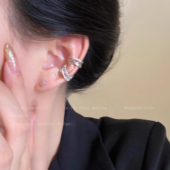 Wholesale Zircon ear bone clip without piercing and cool style ear jewelry