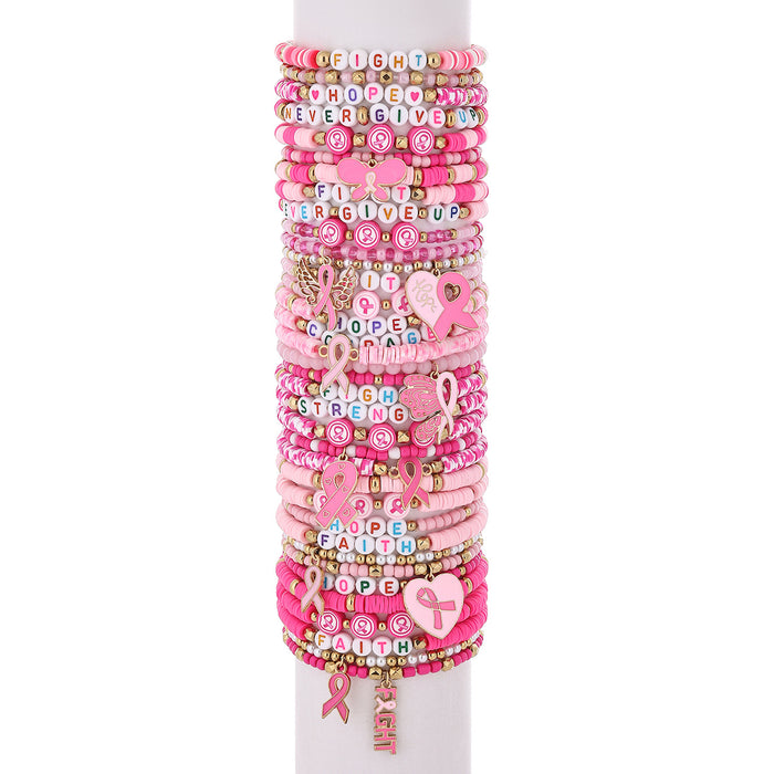 Wholesale Red ribbon-shaped pendant accessory with 18. 5cm bracelet