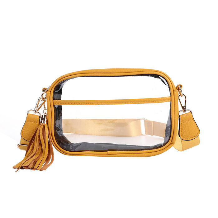 Wholesale TPU Leather Transparent Crossbody Bag Silver Urban Simple Shoulder Bag MOQ≥2