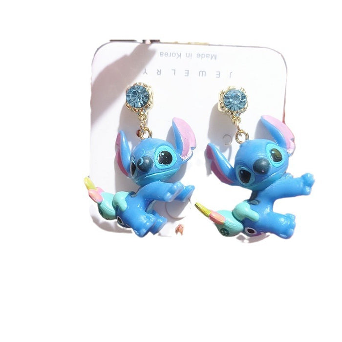 Wholesale Cute Cartoon Resin Earrings JDC-ES-Xingj031