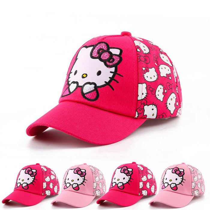 Wholesale Children' s hatsspring and autumn girls'  sunshade baseball caps