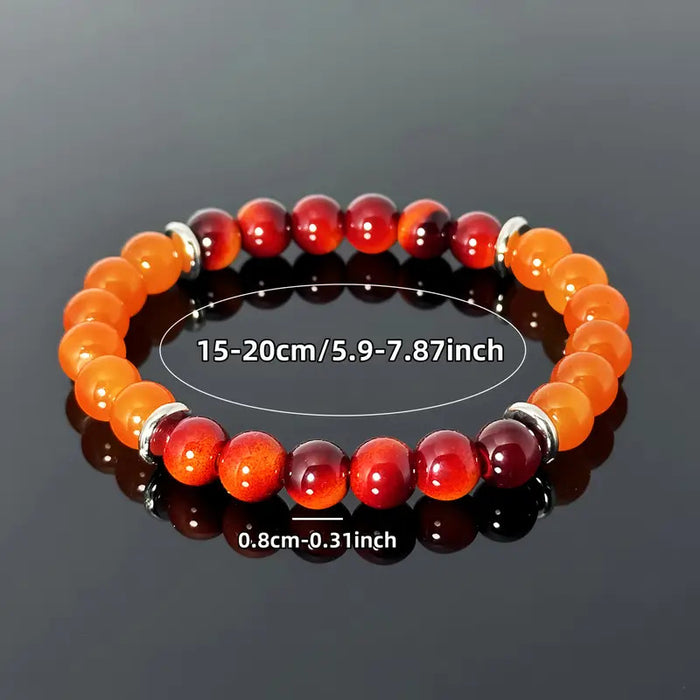 Wholesale wealth bracelet imitation tiger eye stone yellow jade elastic rope