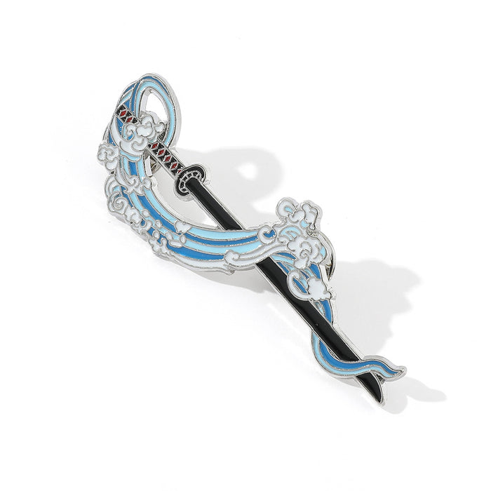 Wholesale Anime Ghost killing blade series brooch Ghost killing blade metal badge gift accessories