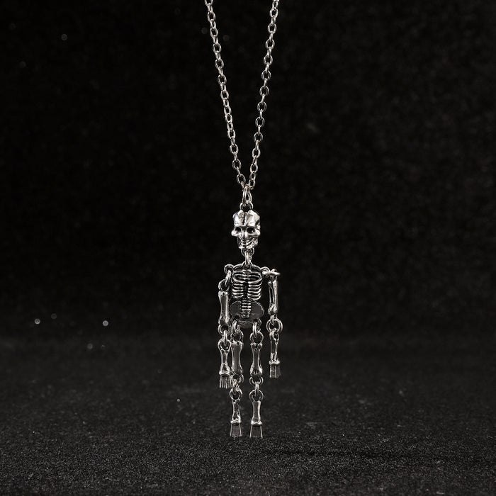 Wholesale Skull Pendant Necklace Alloy  Clavicle Chain Halloween Necklace Chain
