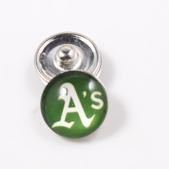 Wholesale 10 pairs/ pack 18mm Ice Hockey Team Button