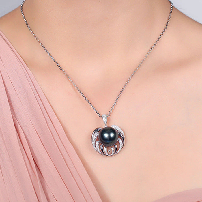 Wholesale Necklace Copper Black Pearl Vintage Clavicle Chain  JDC-NE-JKL002