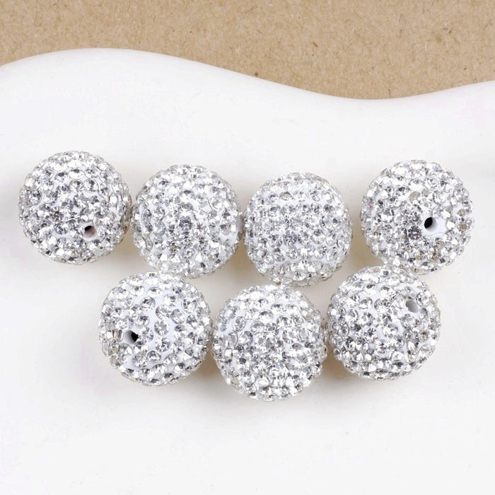 Wholesale Polymer Clay Diamond Ball Beads JDC-BDS-JinWD002