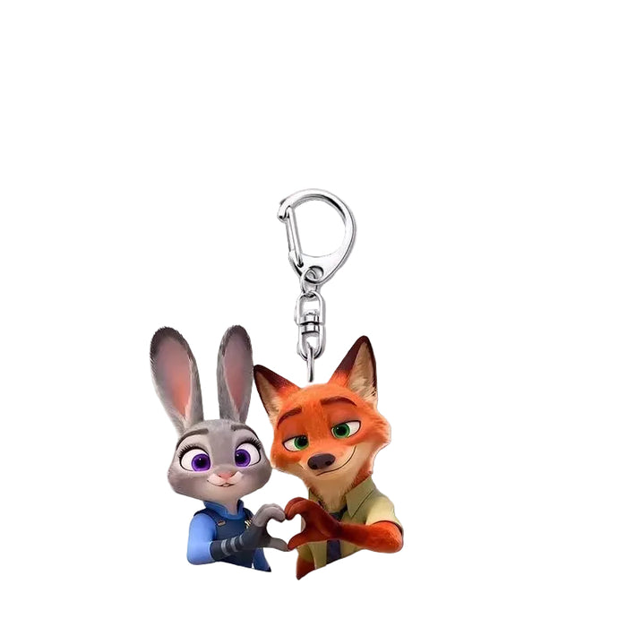 Wholesale Cute cartoon acrylic keychains for couples.