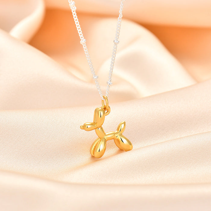 Wholesale Pure silver cartoon necklace, high-end collarbone chain accessory