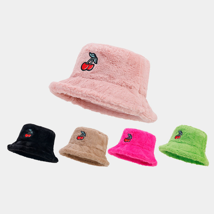 Wholesale Cherry Plush Bucket Hat JDC-FH-LvY048