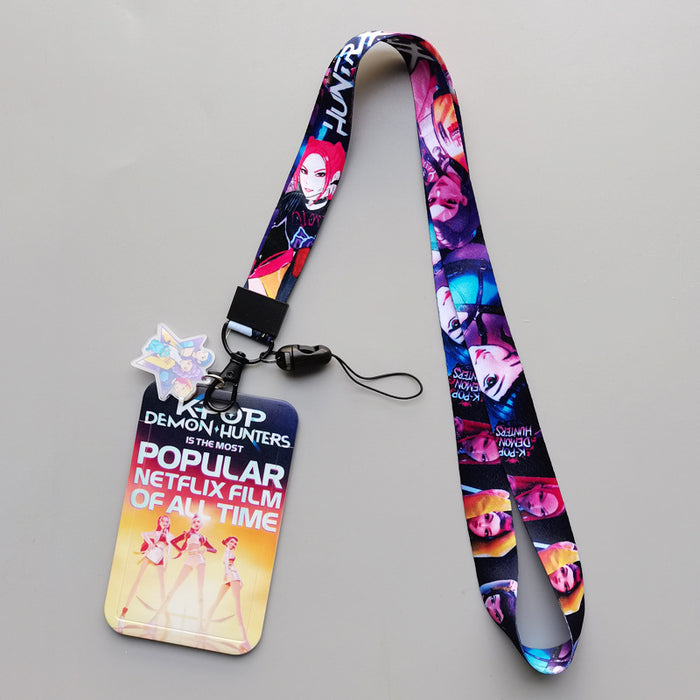 Wholesale Cartoon Lanyard Keychain Card Holder K-Pop