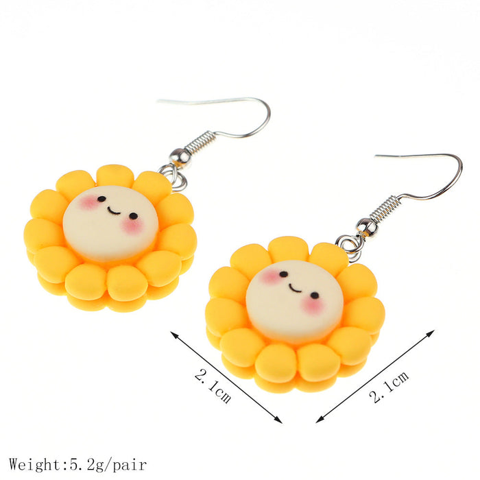 Wholesale Cartoon Simulation Dessert Food Play Earrings JDC-NS-NiQing008